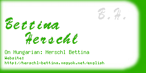 bettina herschl business card